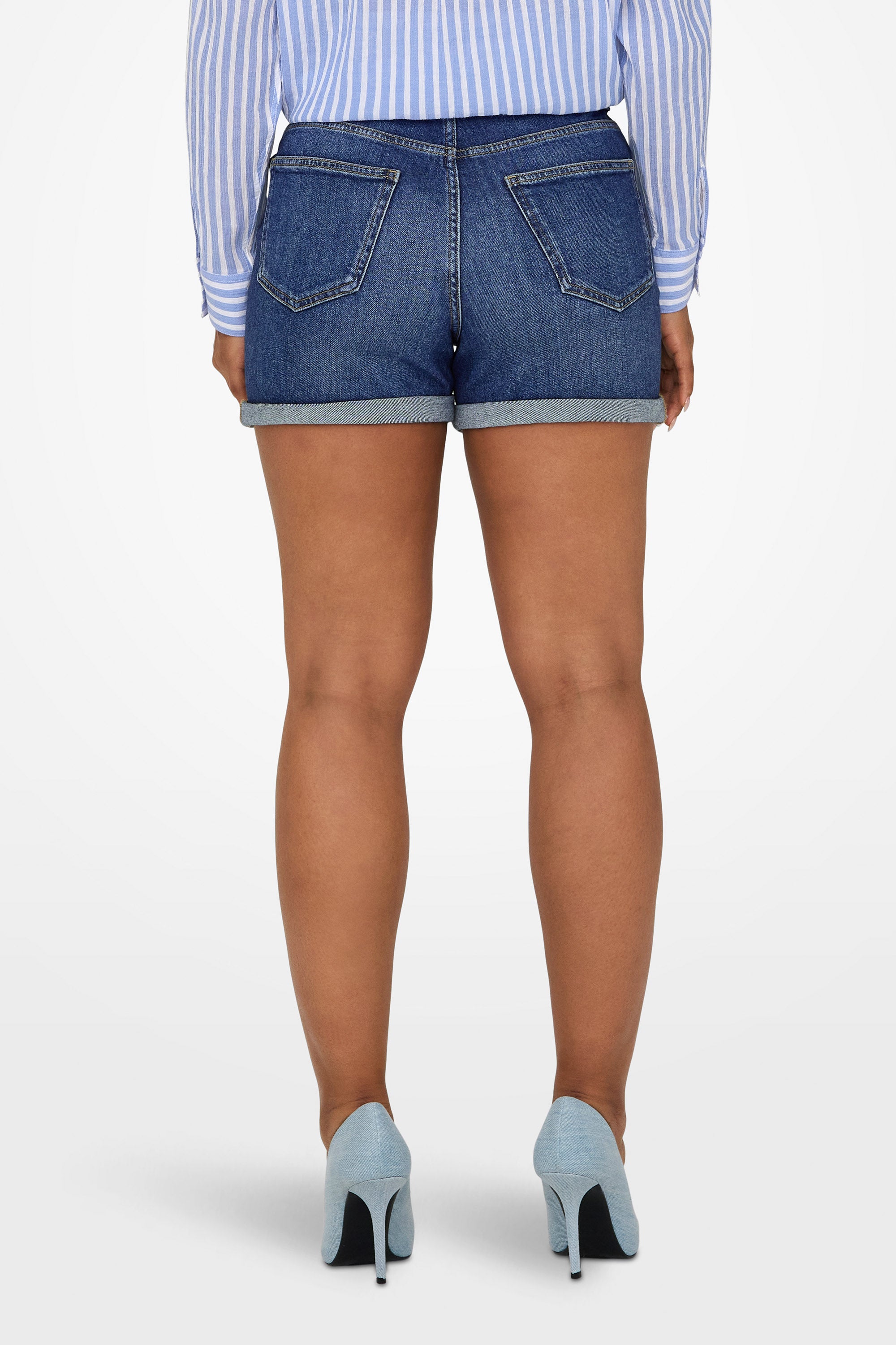 Josephine denim shorts - Medium Blue Denim