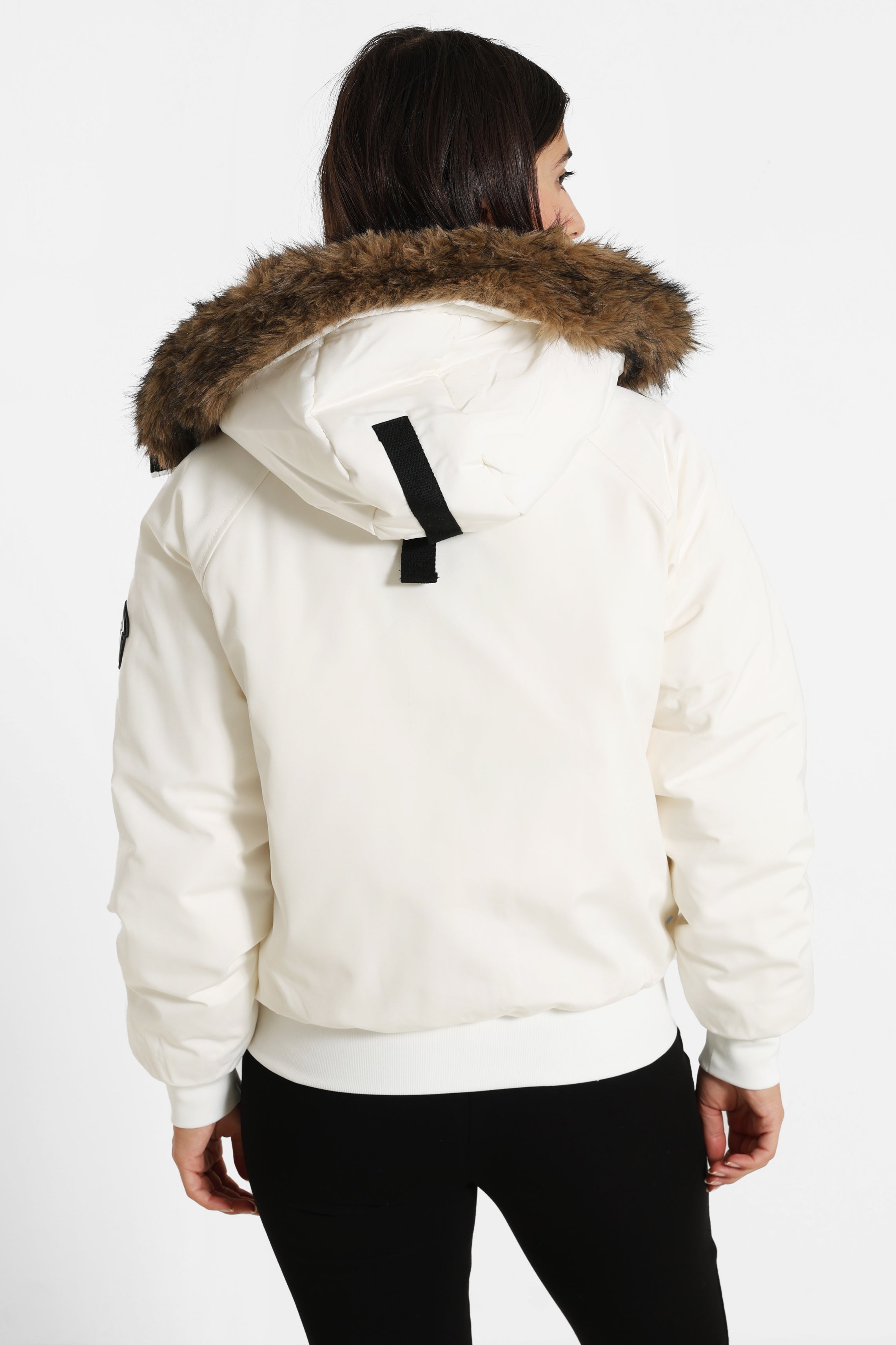 Wattierte Bomberjacke - Offwhite