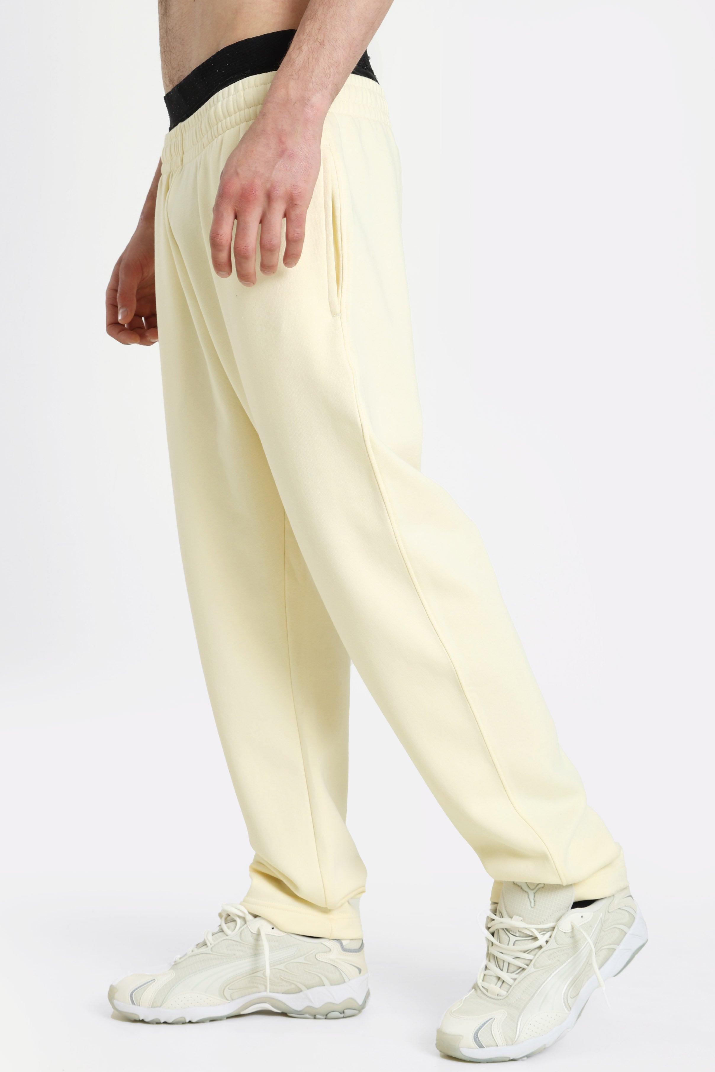 Pantalon en sweat - Jaune clair