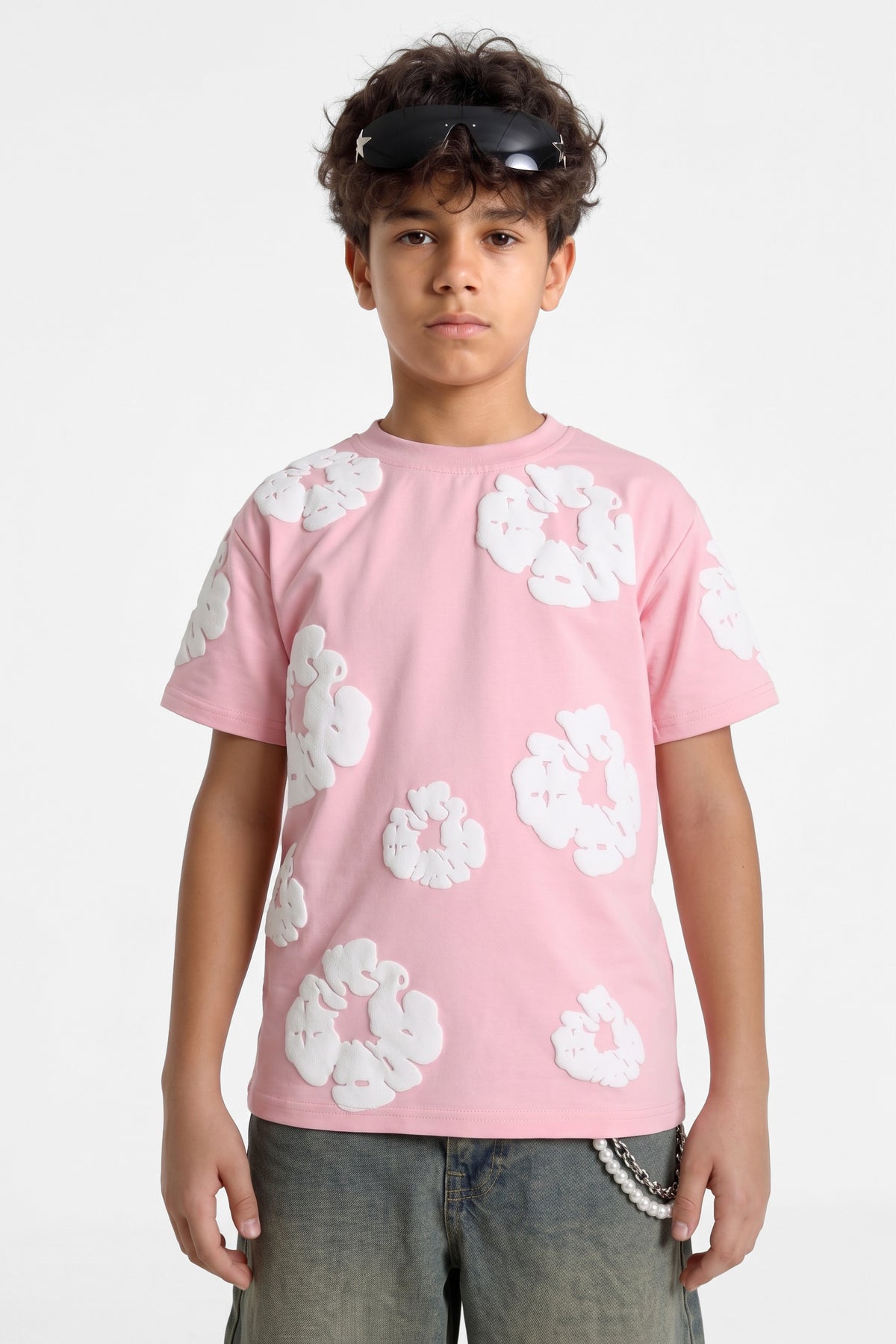 T-Shirt - Light Pink + White