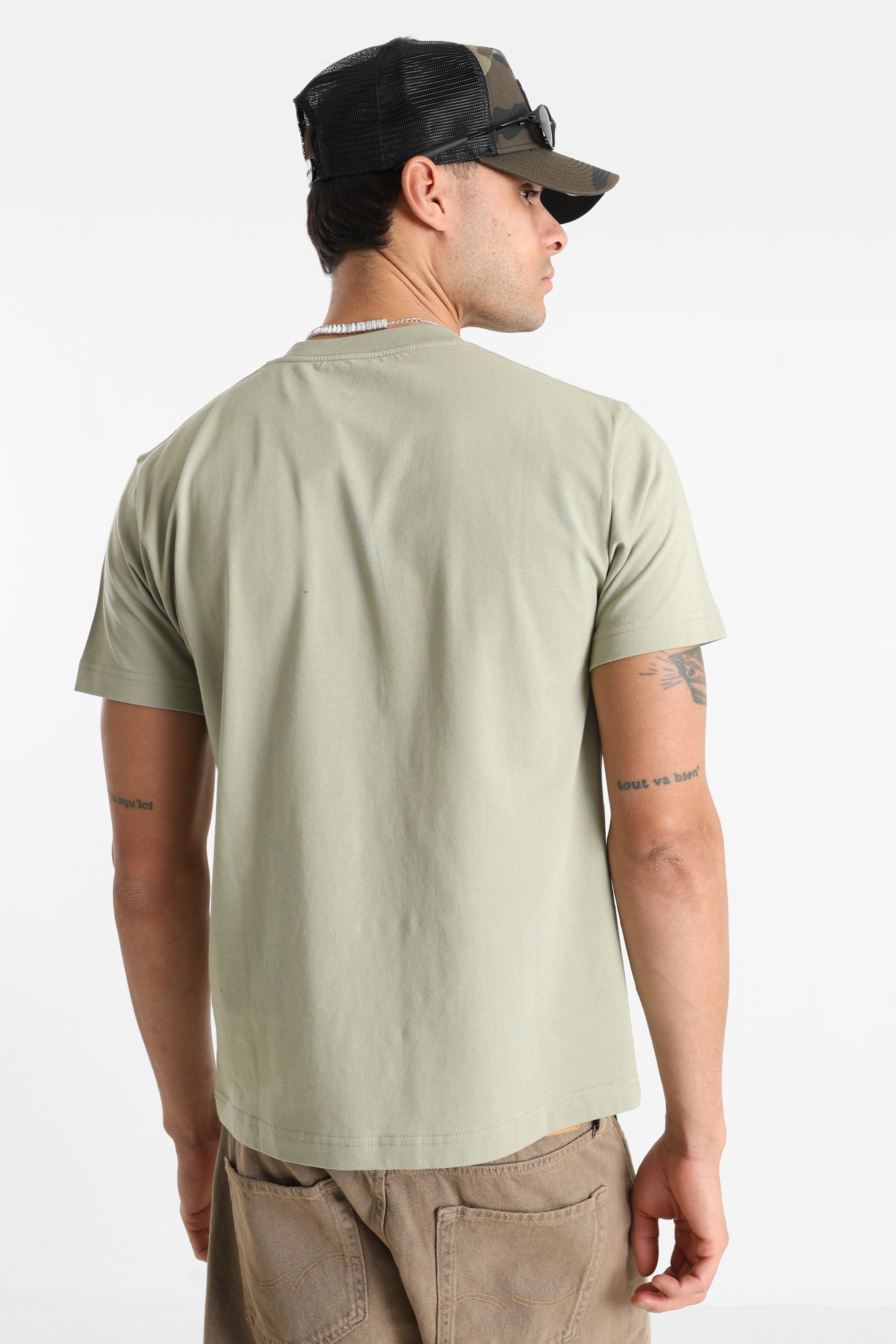 Left Chest T-Shirt - Soft Sage