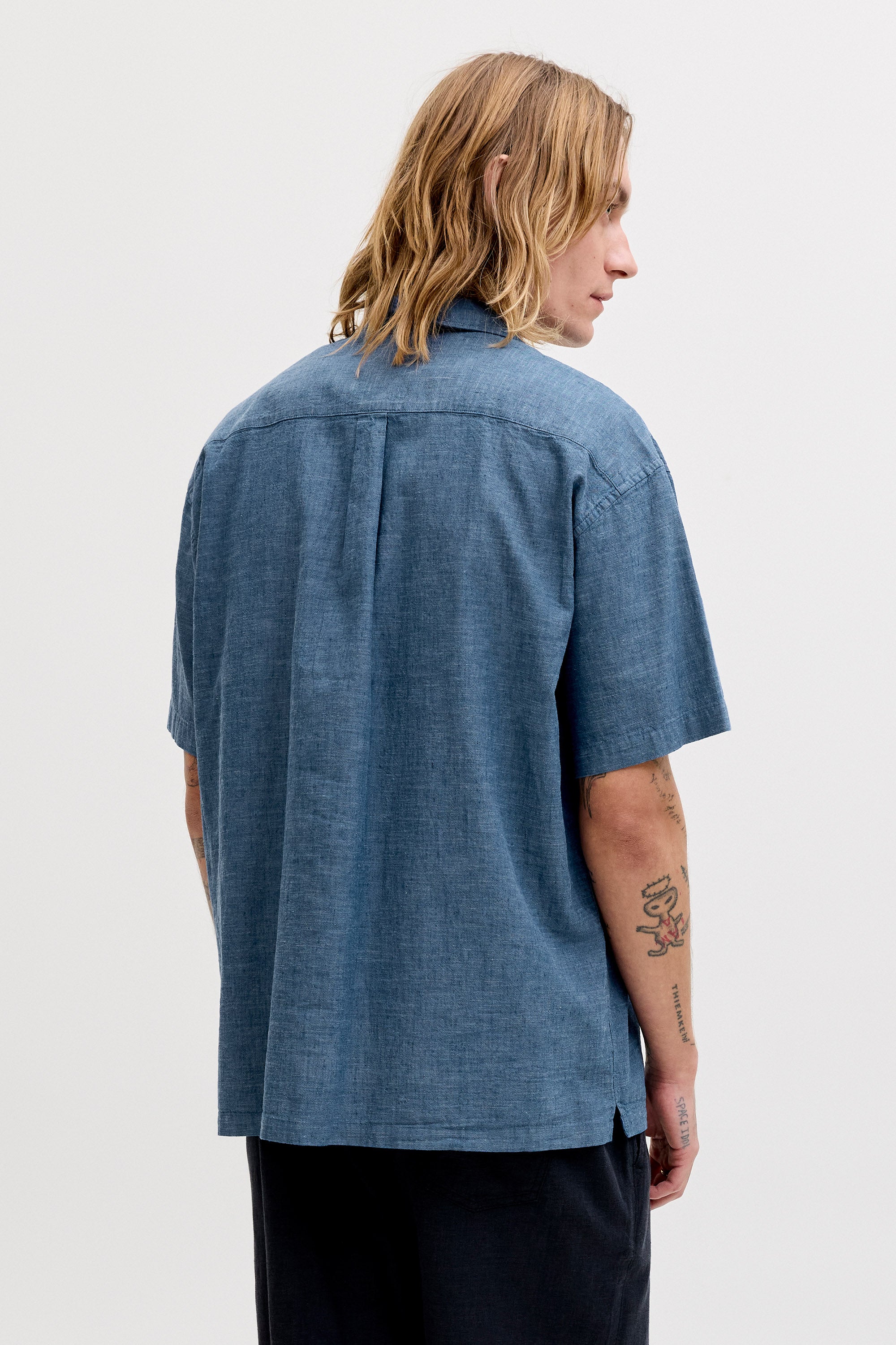 JJESUMMER chemise en lin - Navy