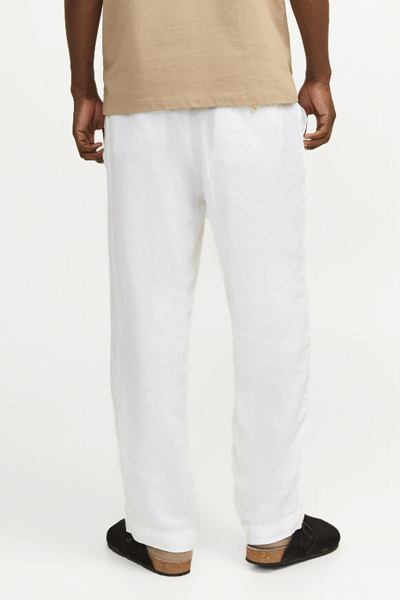 Lawrence Chino Leinenhose - Bright White