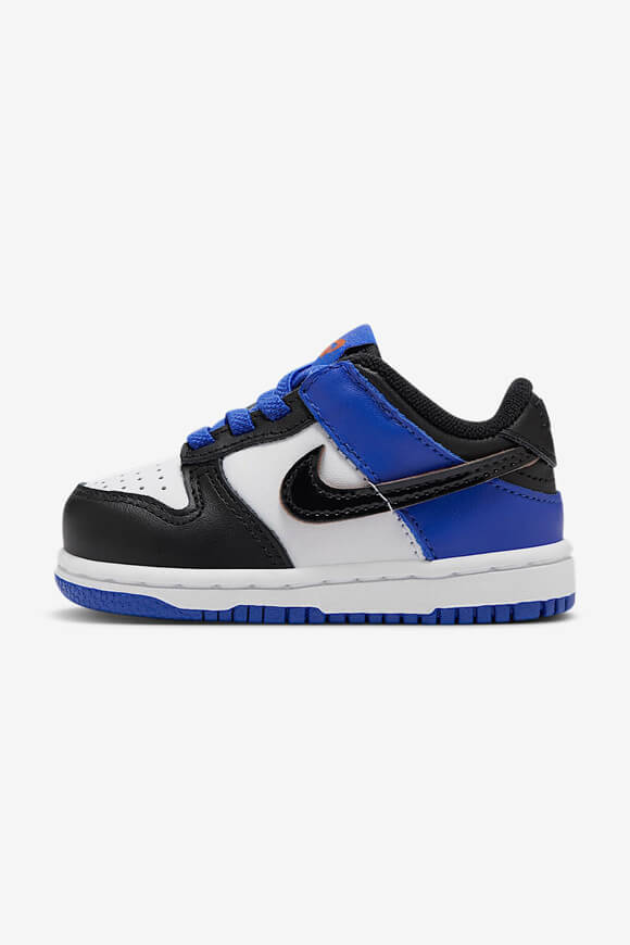 Dunk Baby Sneaker - White + Black + Racer Blue