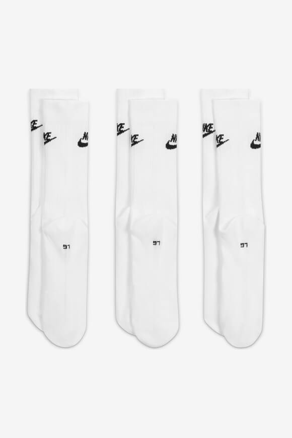 Dreierpack Socken - Weiss + Schwarz