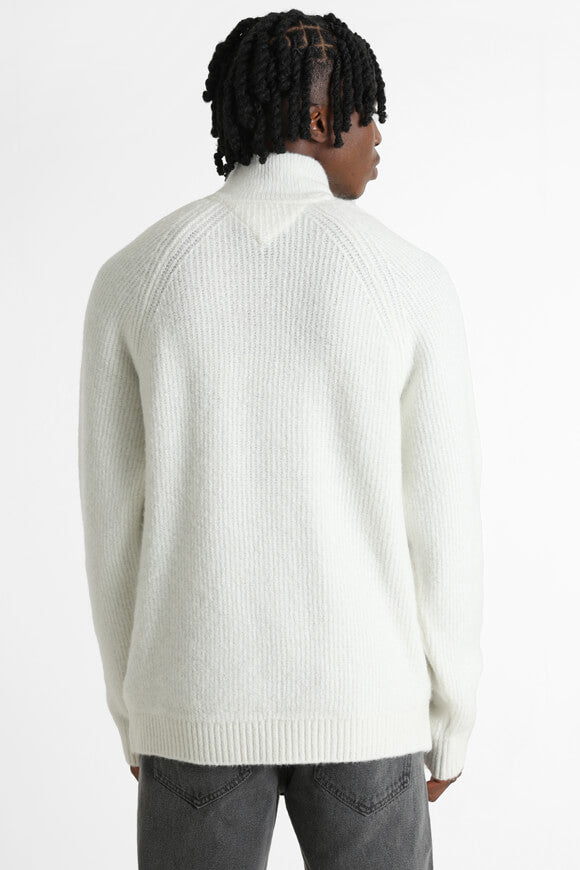 Pull en maille Raglan Badge - Ancient White