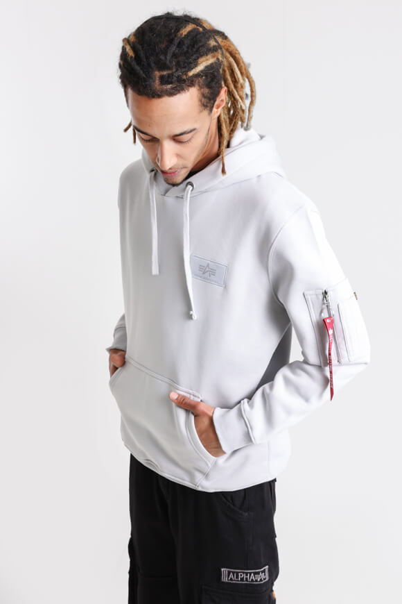 Kapuzensweatshirt - Pastel Grey