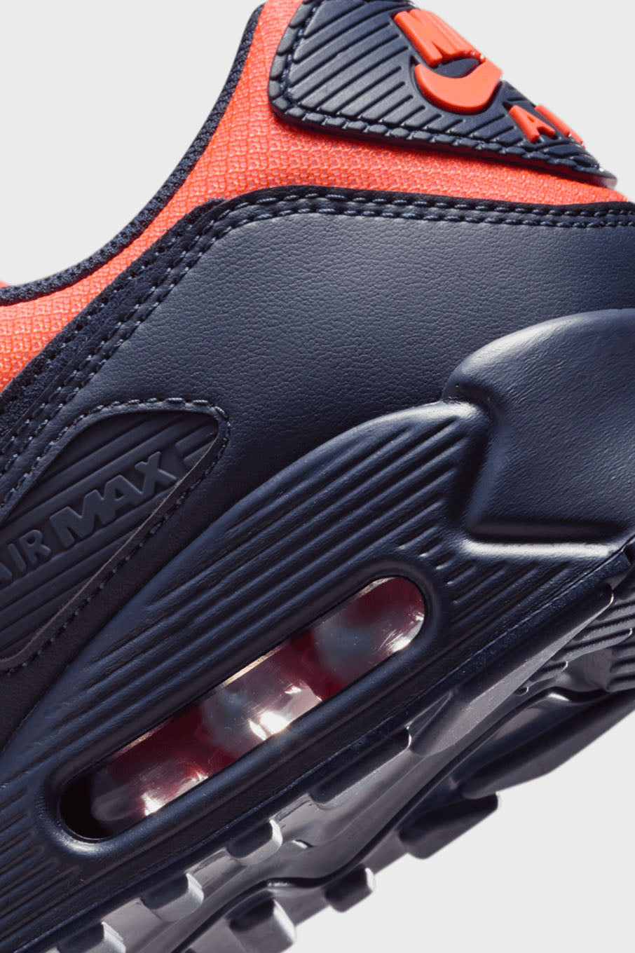 Air Max 90 Sneaker - Blackened Blue + Hyper Crimson + Lemon Venom