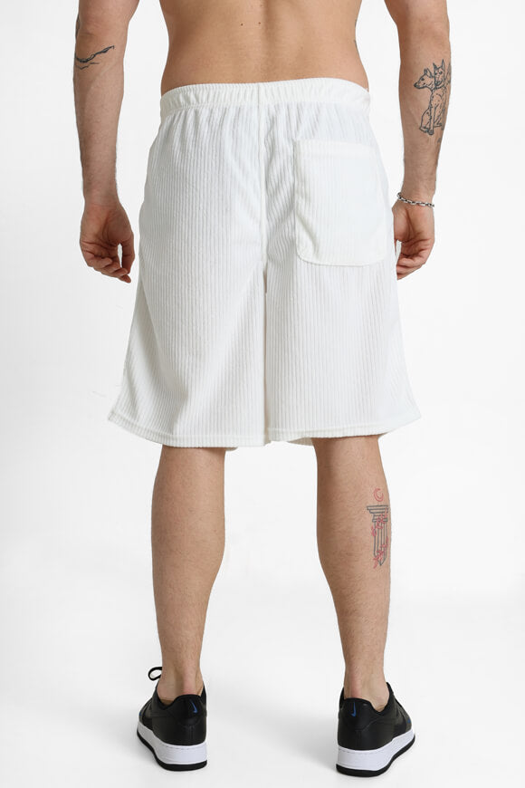 Strukturierte Stoffshorts - Offwhite