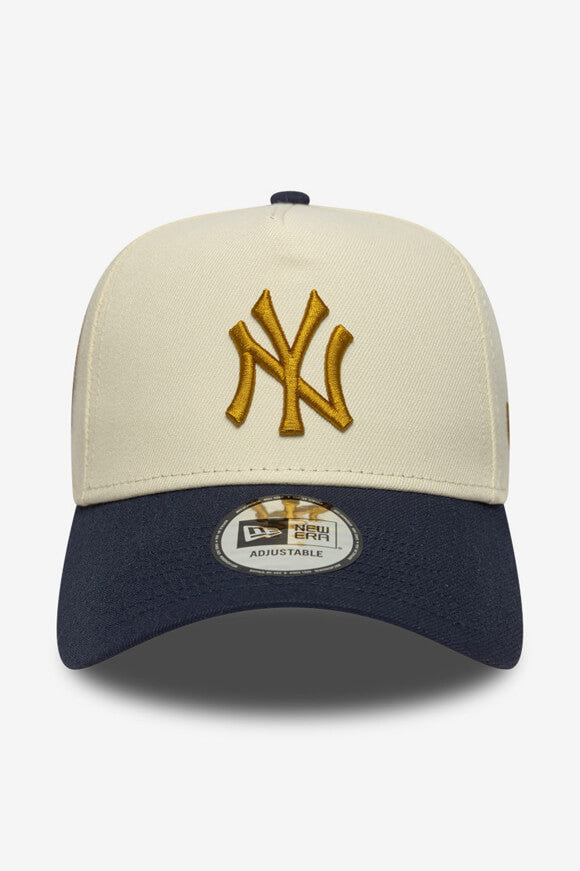 Casquette snapback - Light Beige + Navy + Gold