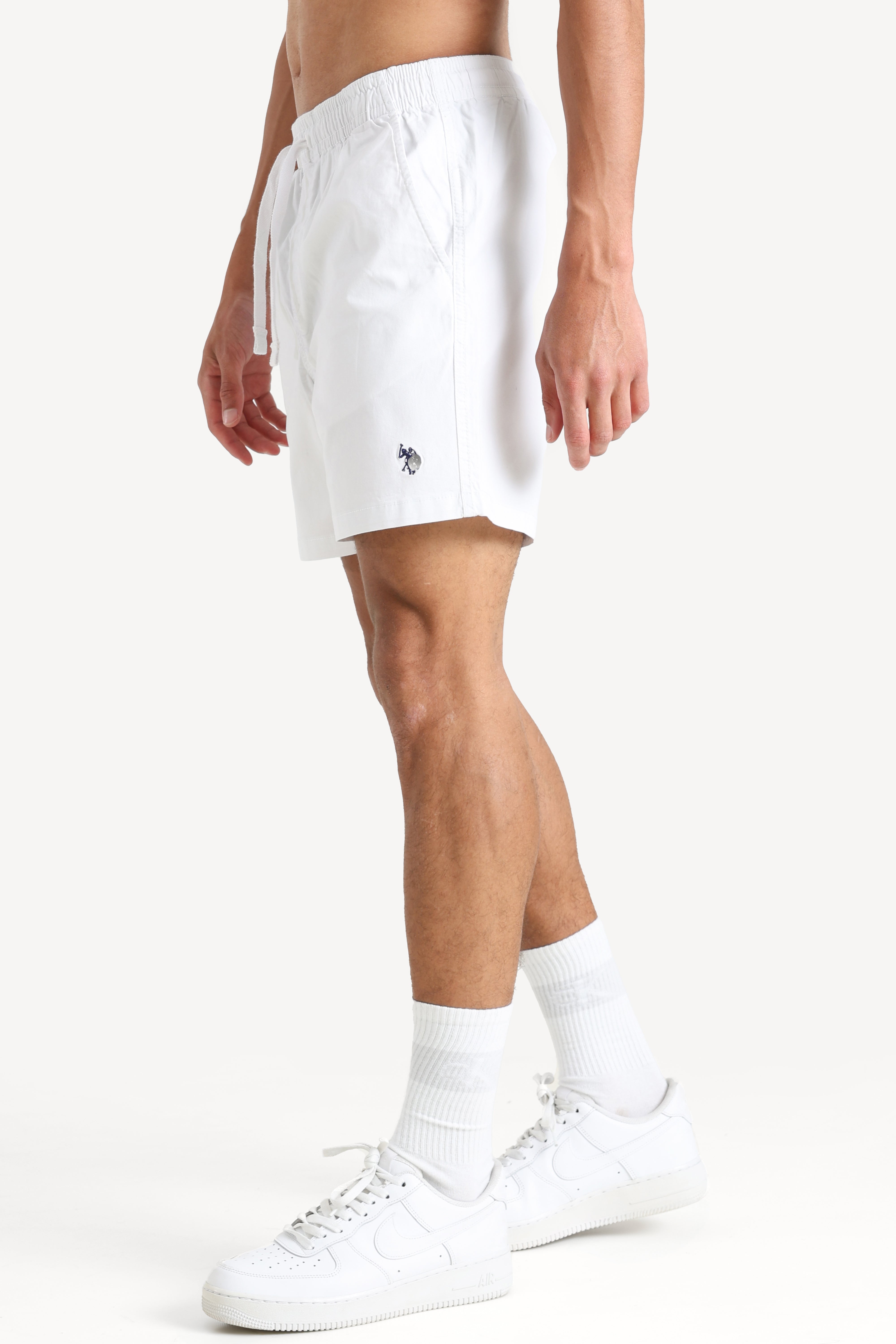 Short in tessuto - White