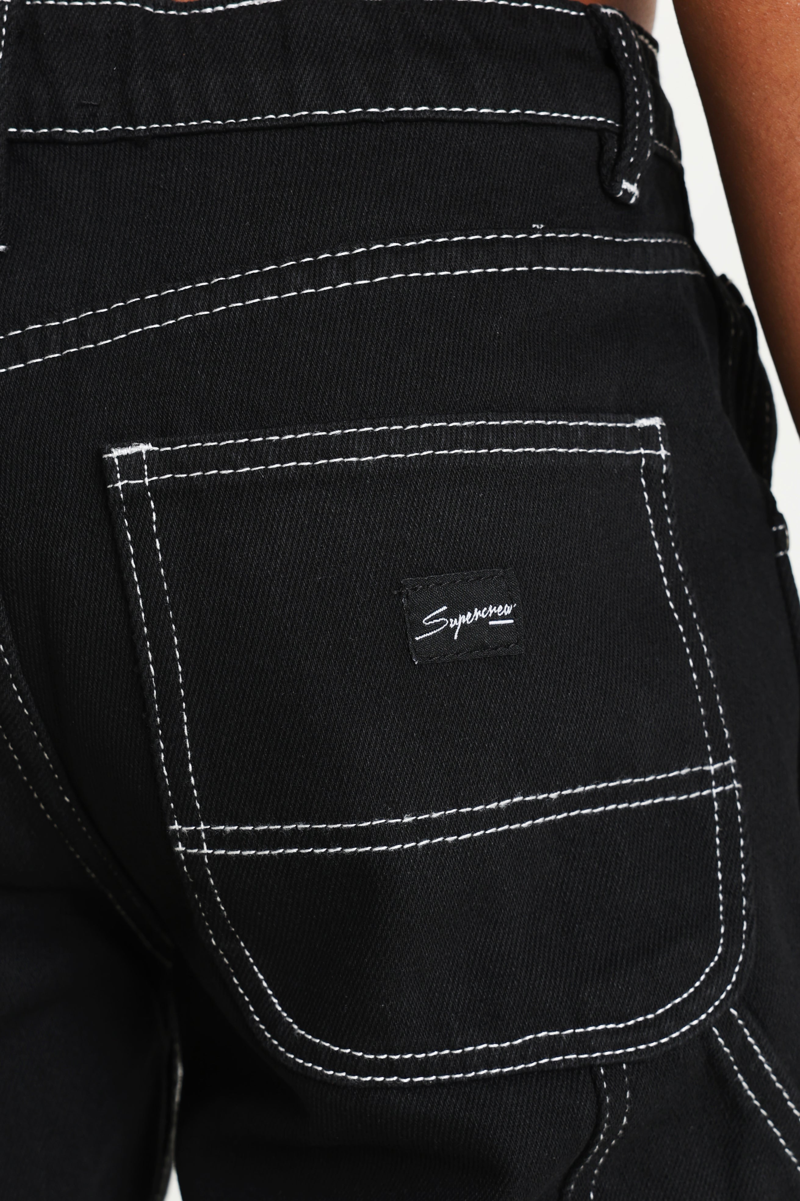 Straight fit jeans - black