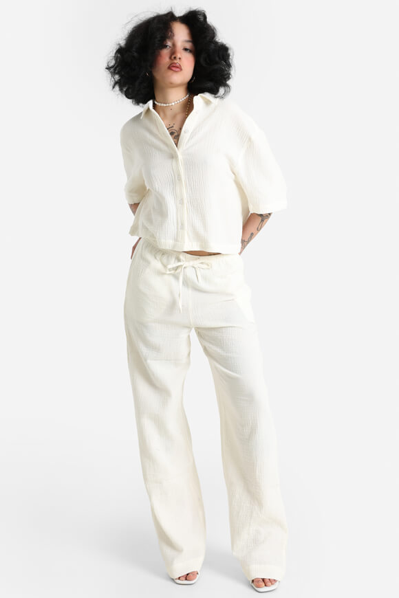 Camicia in mussola - ecru