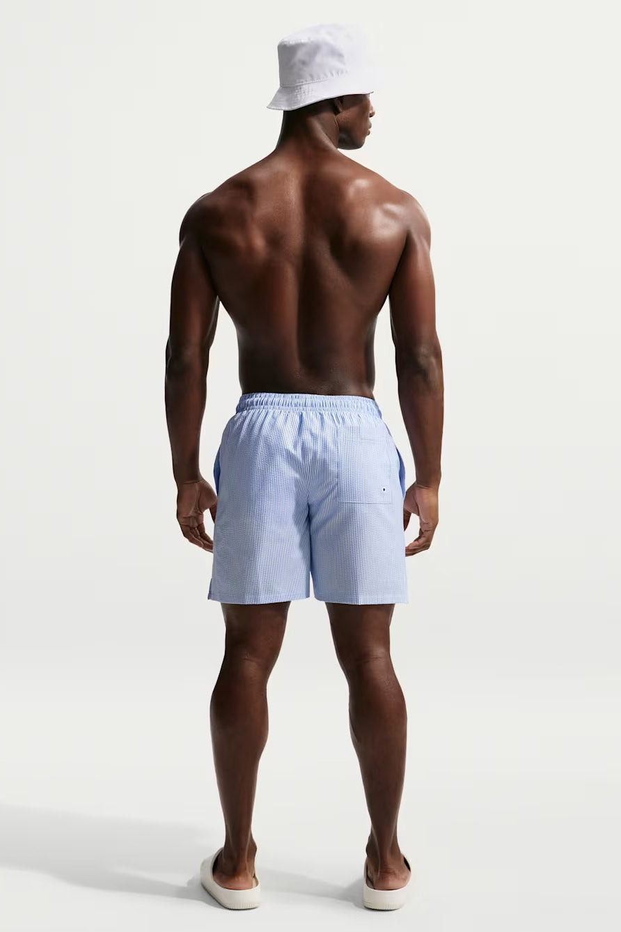 Seersucker Badeshorts - Blue Crystal