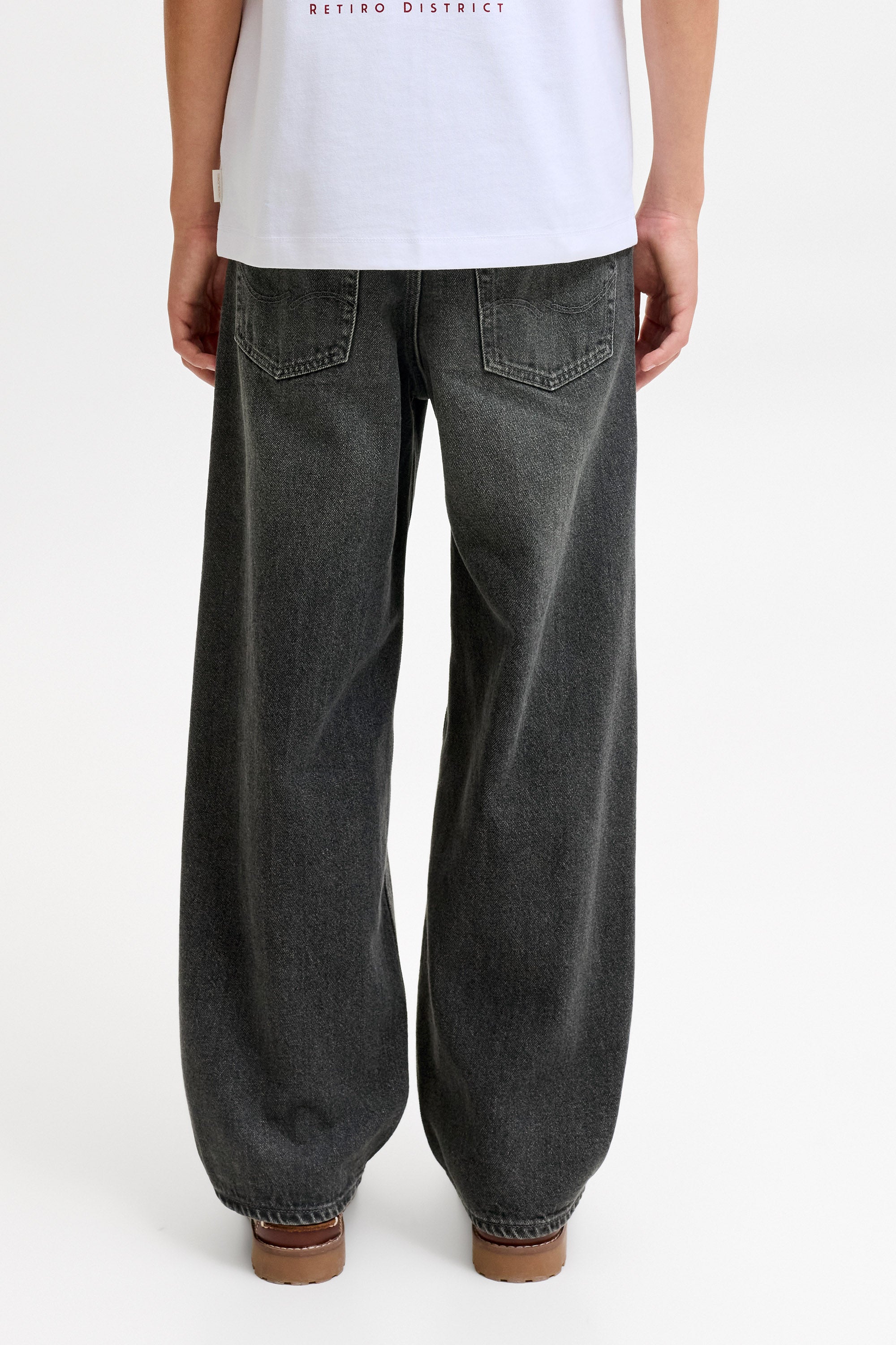 JJIALEX Baggy Fit Jeans - Black Denim