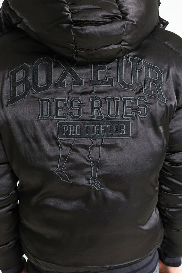 Giubbotto bomber in felpa - Nero