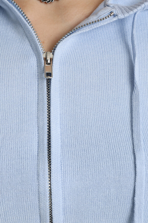 Cardigan crop - azzurro