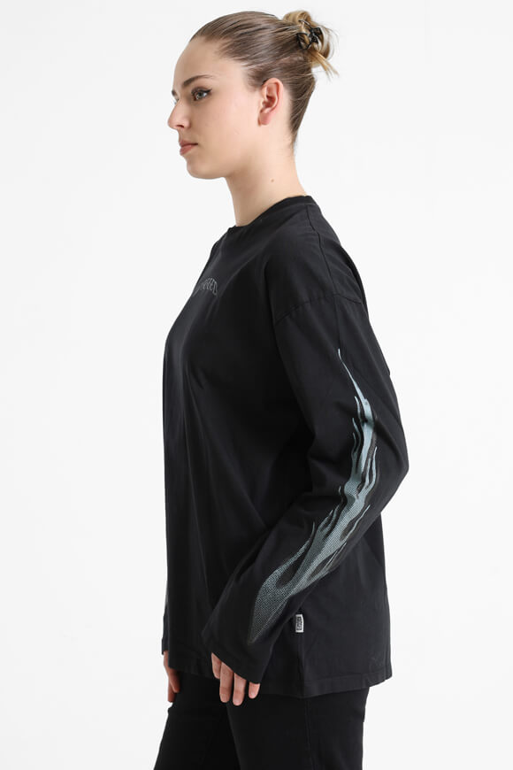 Nitric Oversize Langarmshirt - Black + Blue