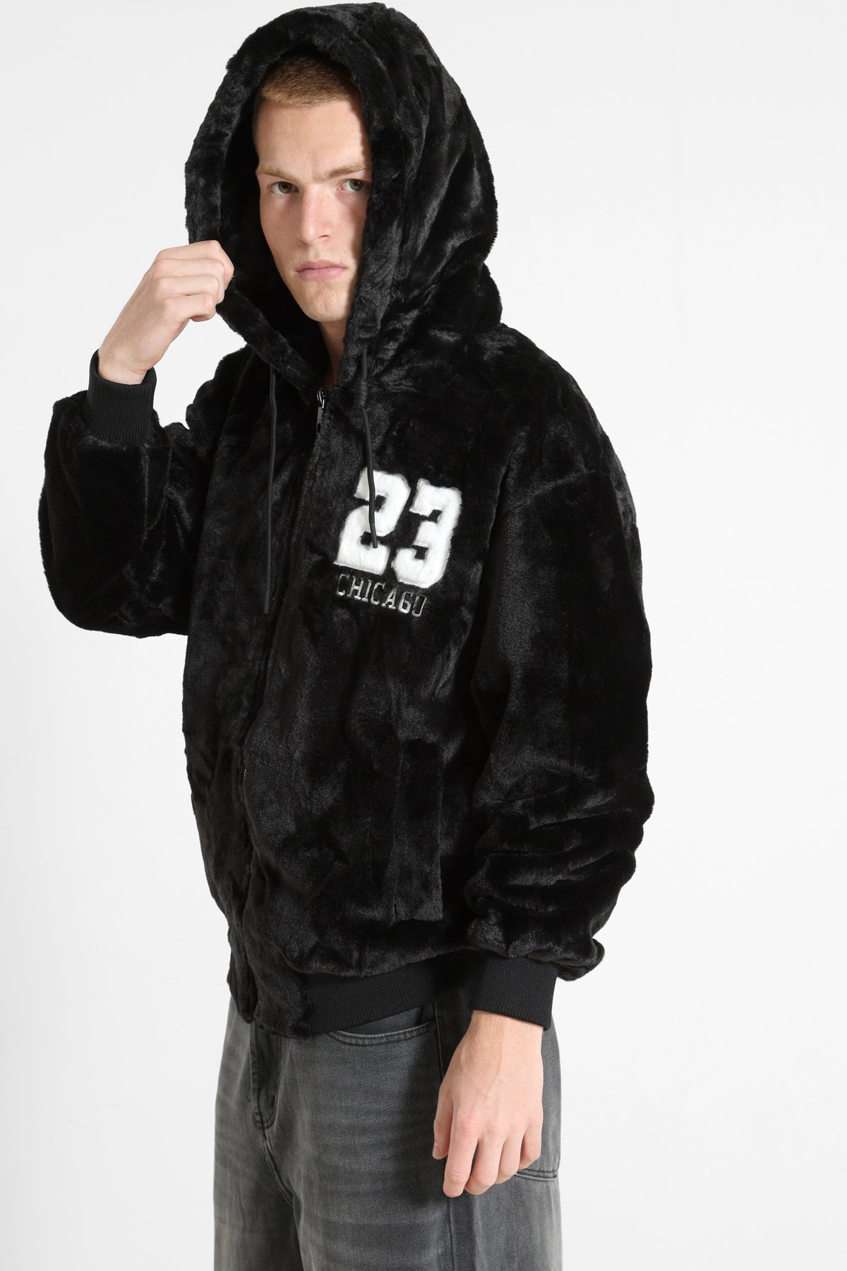 Veste en fourrure synthétique - Black