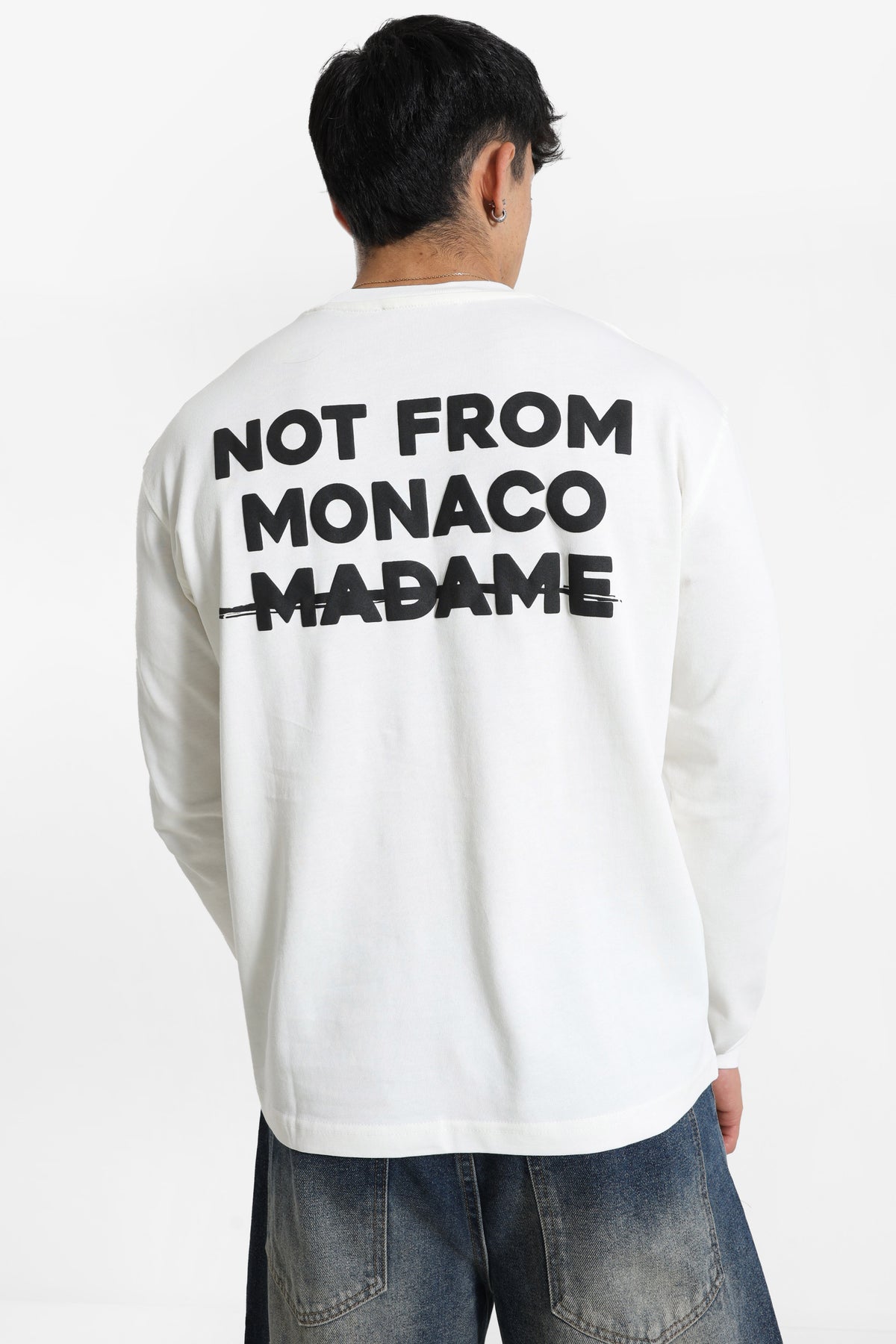 Shirt manches longues - Offwhite + Black