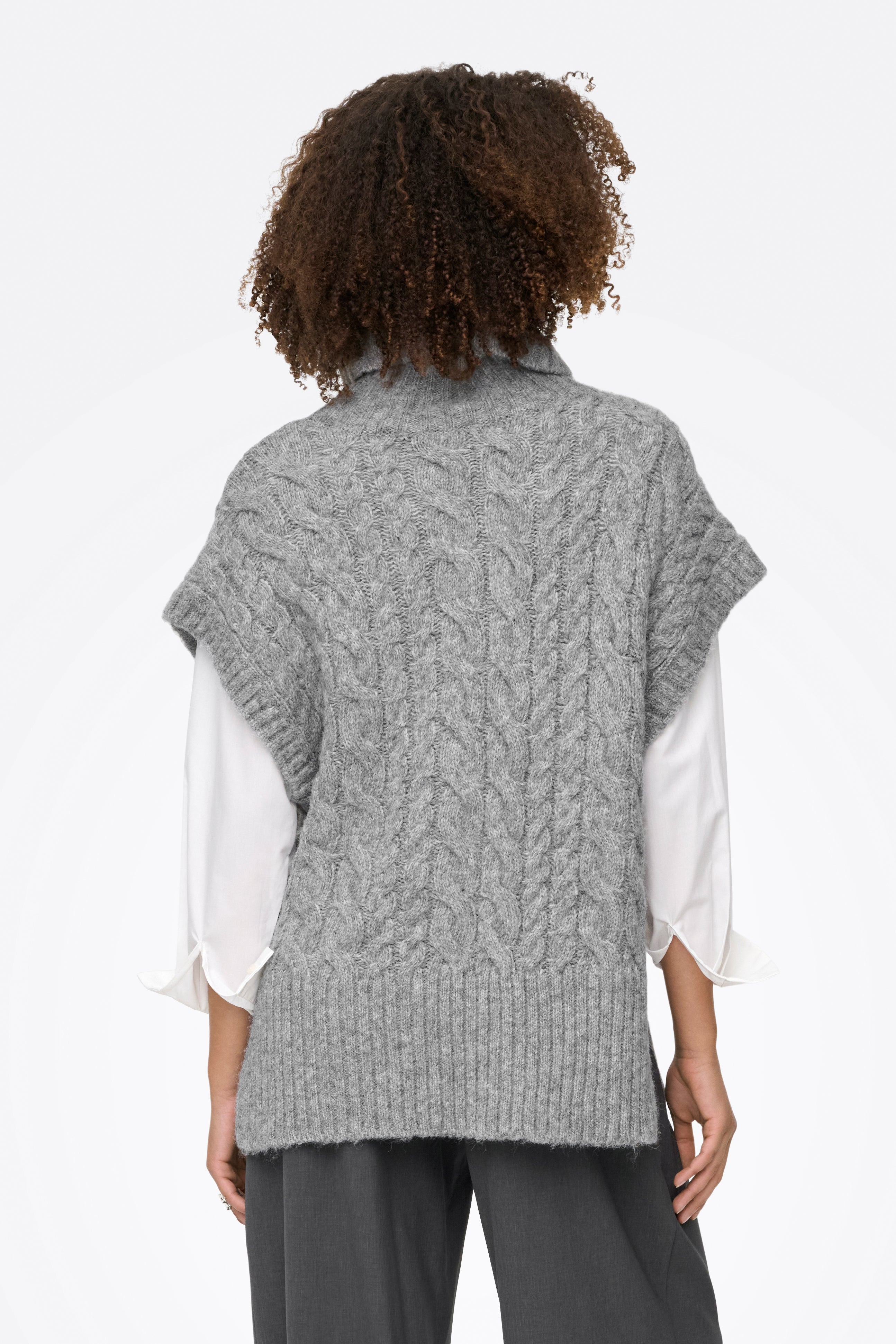 ONLIDA - Maglione in maglia grigio chiaro melange