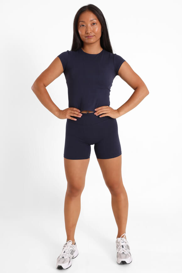 T-shirt crop - bleu marine