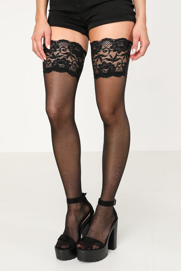 Bas autofixants - Noir