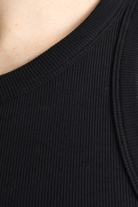 Concrete Washed débardeur côtelé - Black