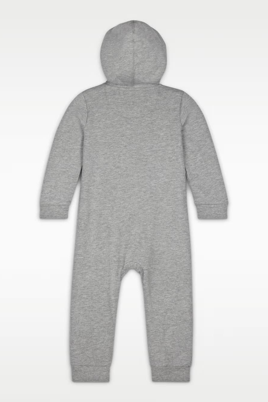 Futura Baby Jumpsuit - Grey Heather + White