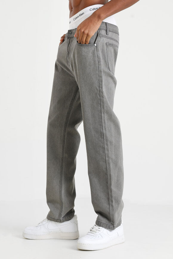 Baures Straight Fit Jeans - Washed Grey