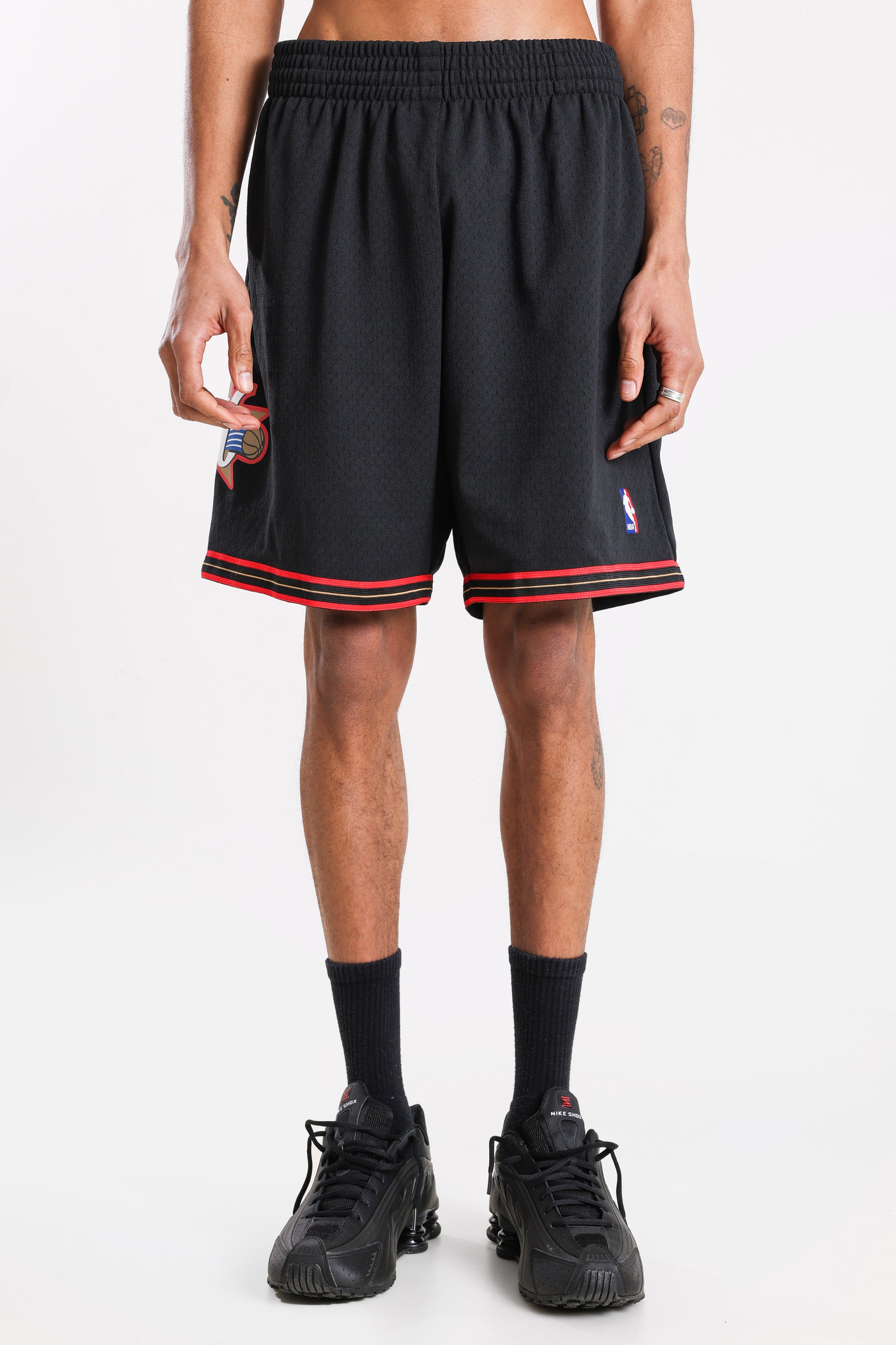 Mesh Shorts - Black + Red