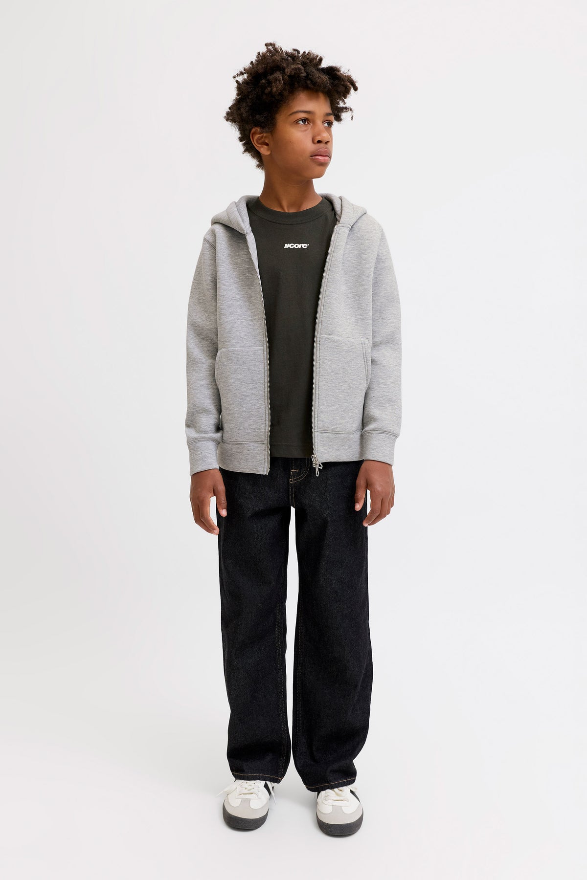 JCOLEGACY zip-up hoodie sweatshirt - Grey Heather