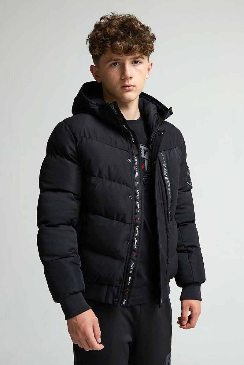 Zovetio Puffer Bomberjacke - Jet Black