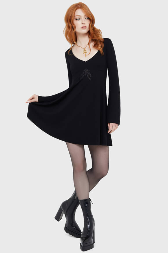 Moonlight Madness Minikleid - Black