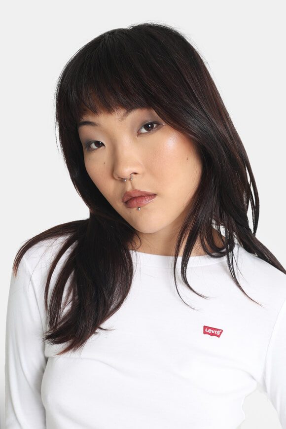 Essential long sleeve shirt - White