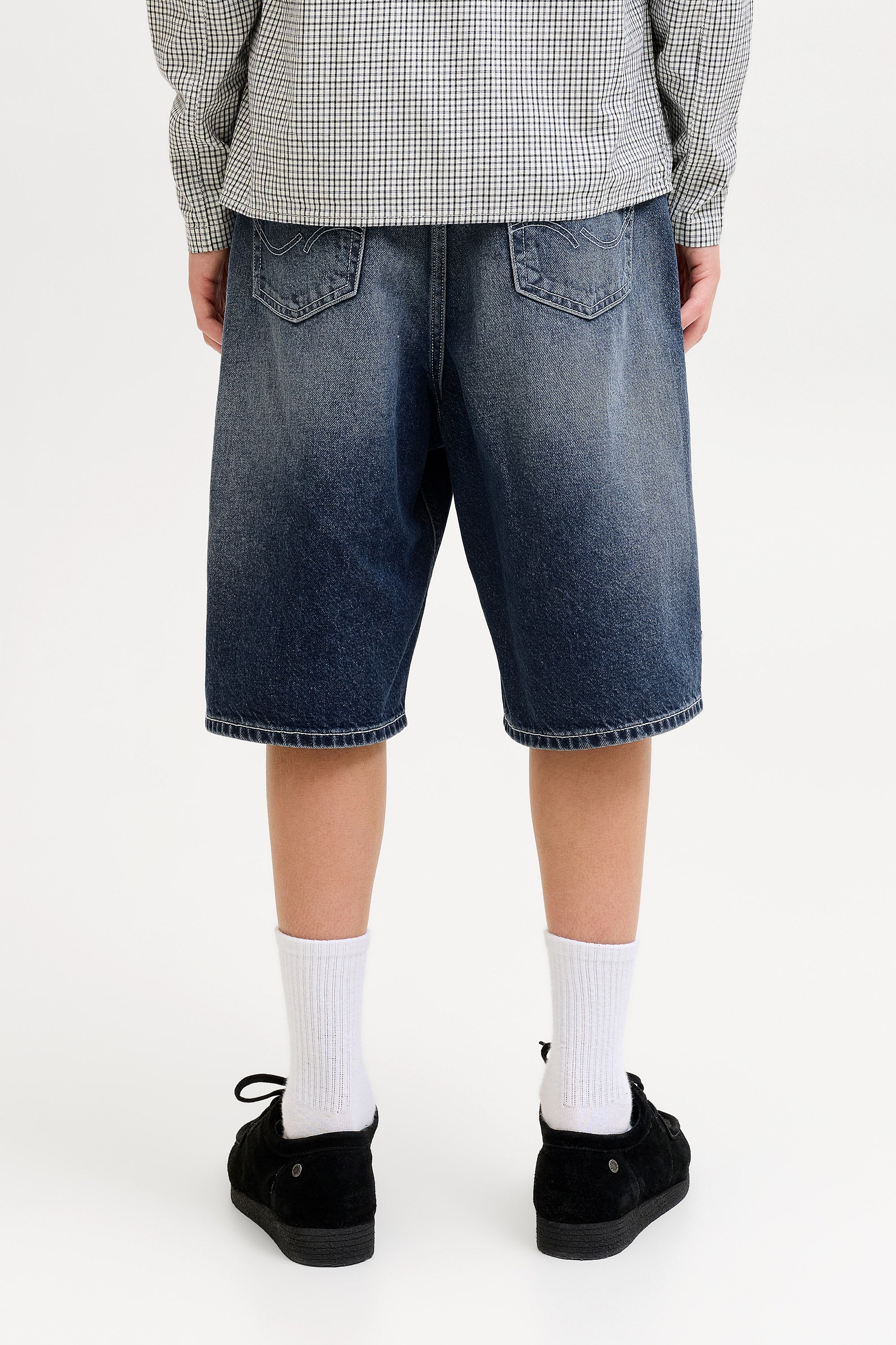 JJIRON bermuda en jean extra baggy fit - Blue Denim