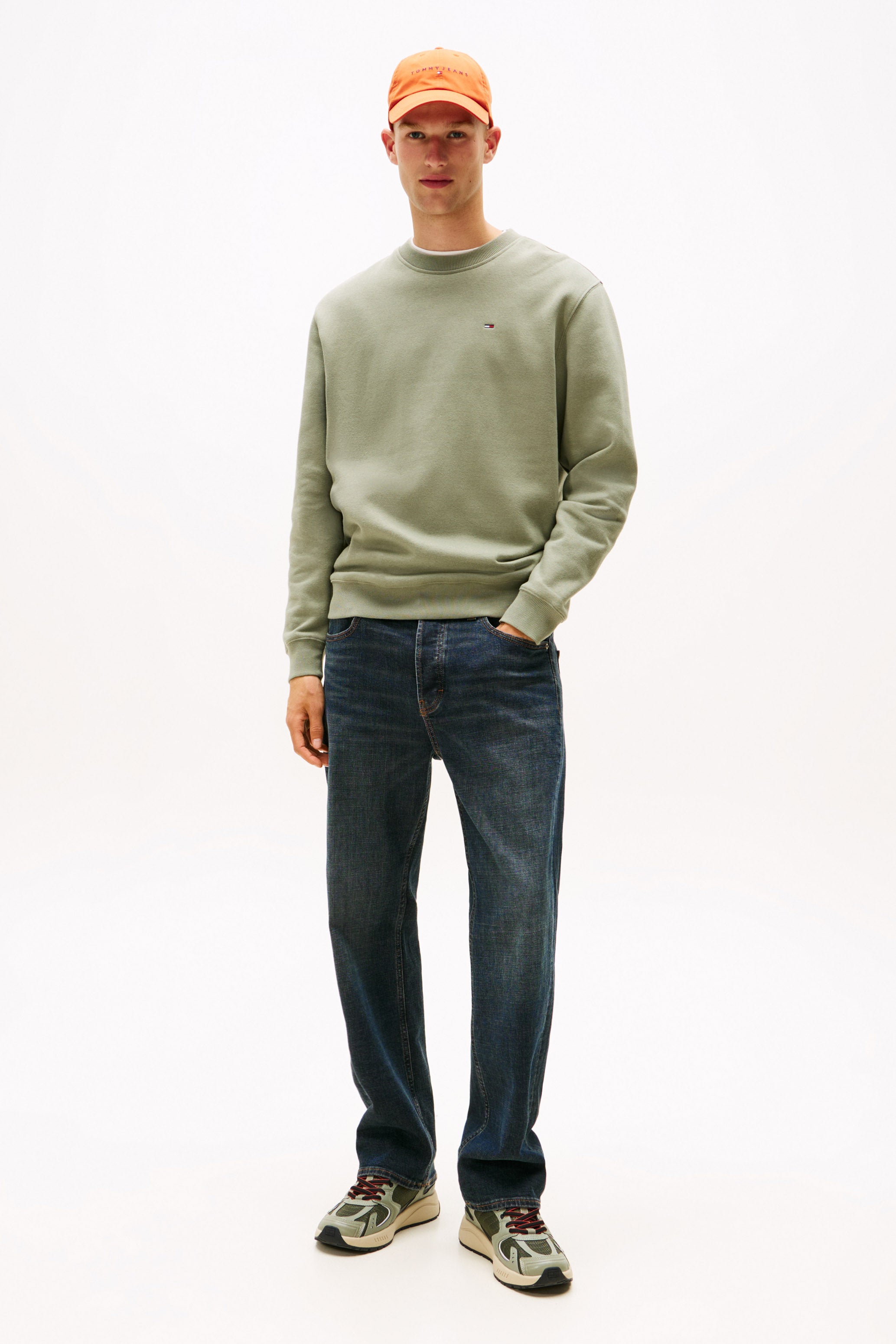 Flag Fleece Sweatshirt - Utility Sage