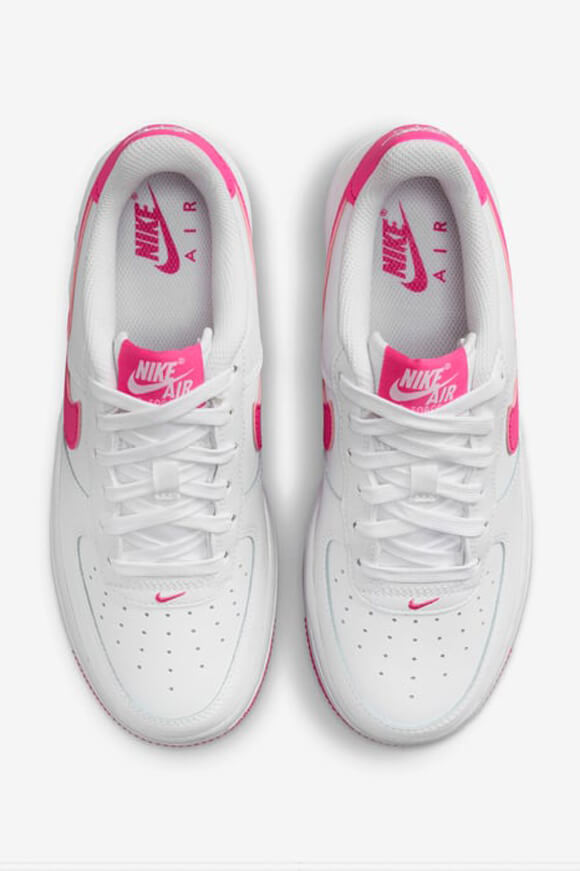 Air Force 1 Sneaker - White + Laser Fuchsia