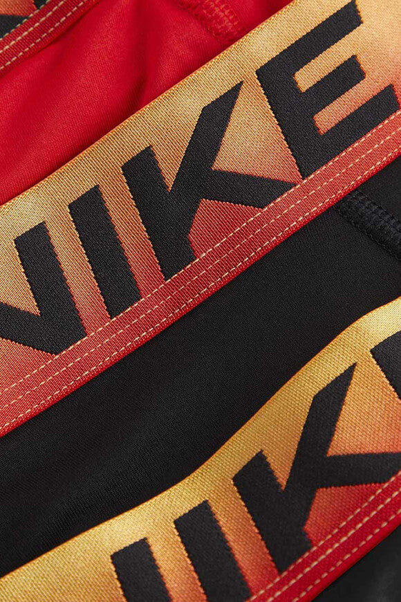 Dreierpack Boxershorts - Black + University Red + Metallic Gold