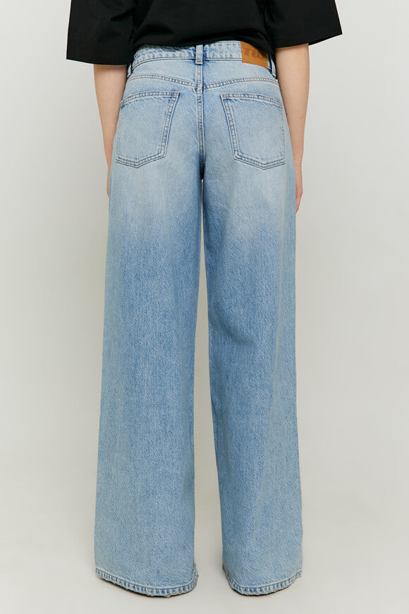 Wide Leg Jeans - Light Blue Denim
