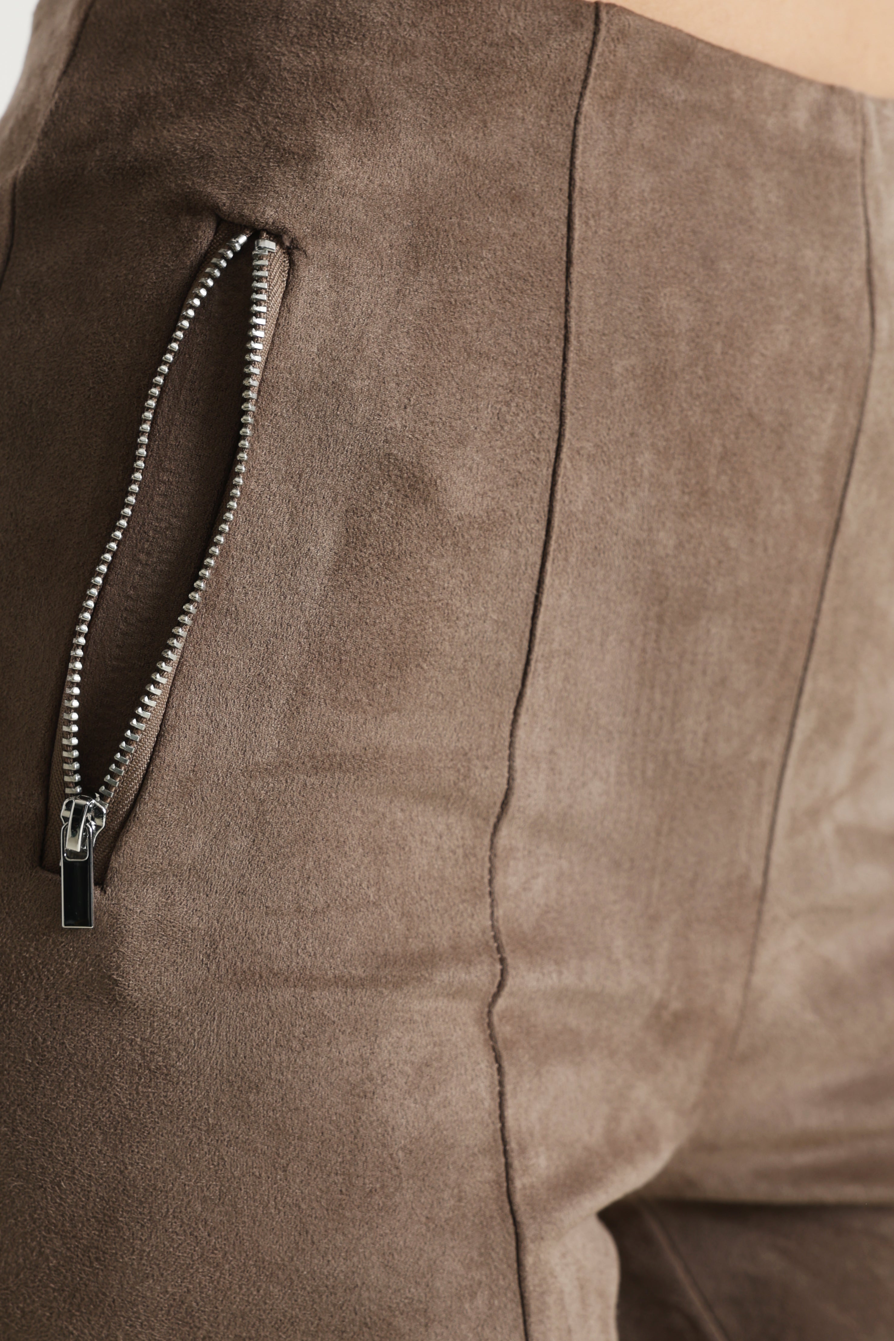 ONLANGALI faux suede leggings - Walnut