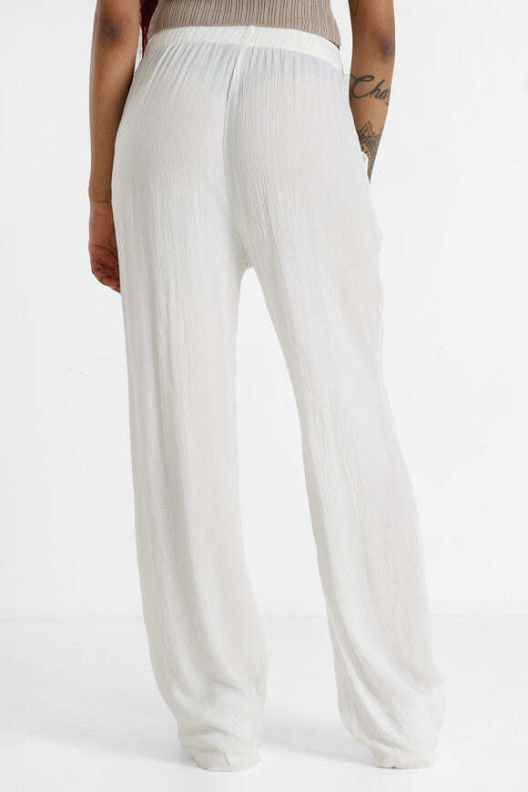 Pantaloni a gamba larga - Ecru