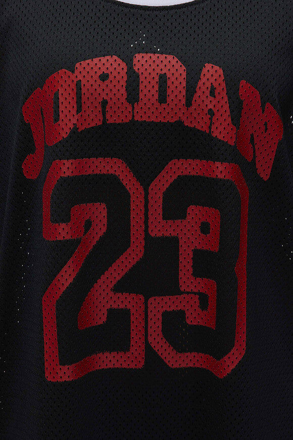 Top oversize in rete - Nero