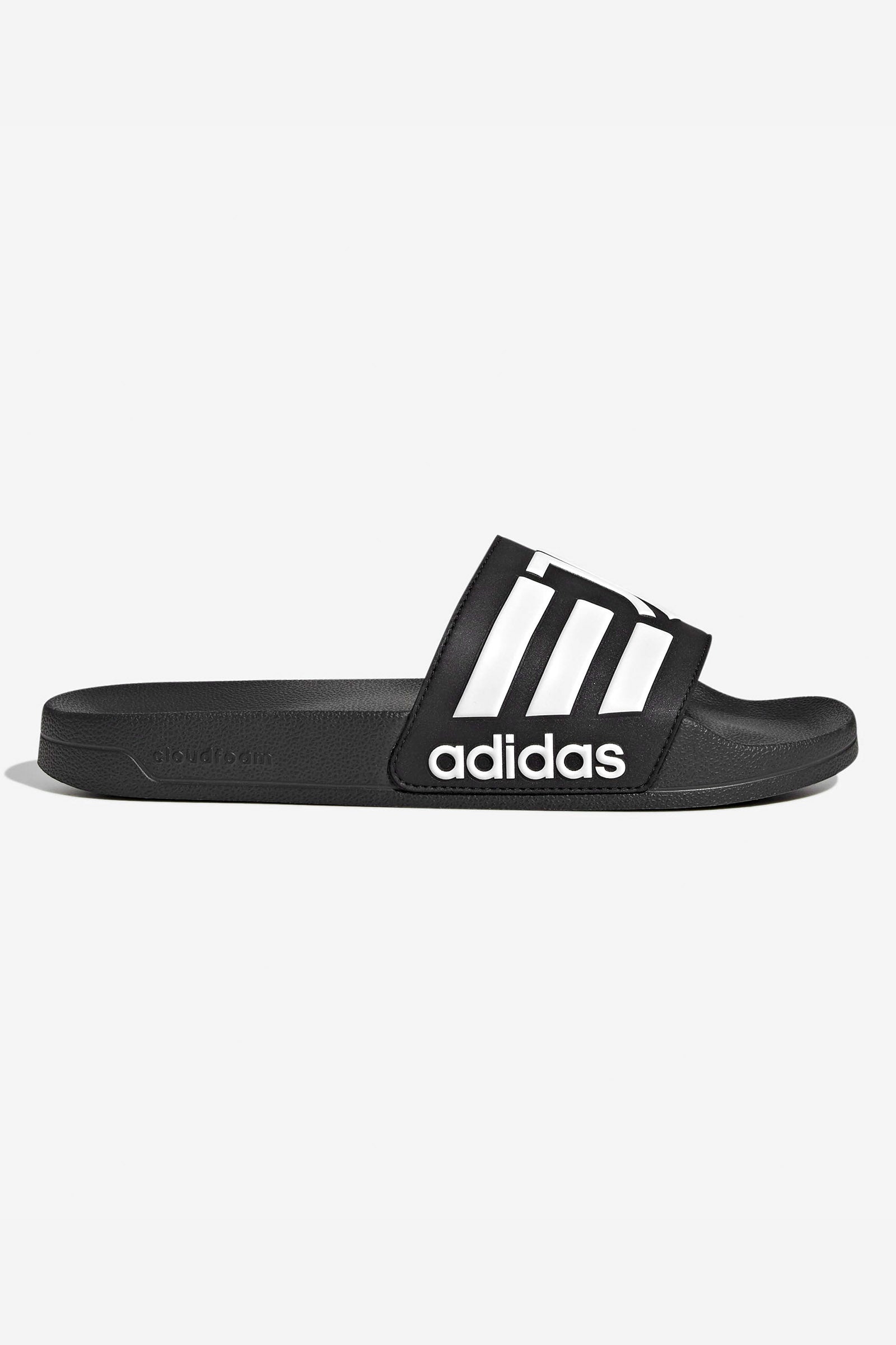 Adilette Juventus Pantoletten - Core Black + Footwear White