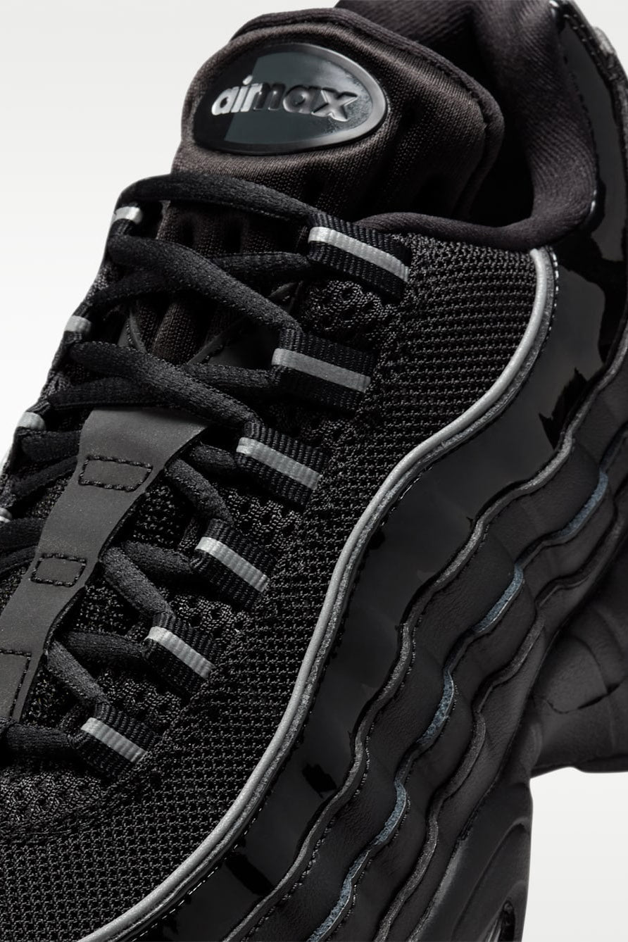 Air Max 95 Big Bubble Sneaker - Black + Metallic Silver
