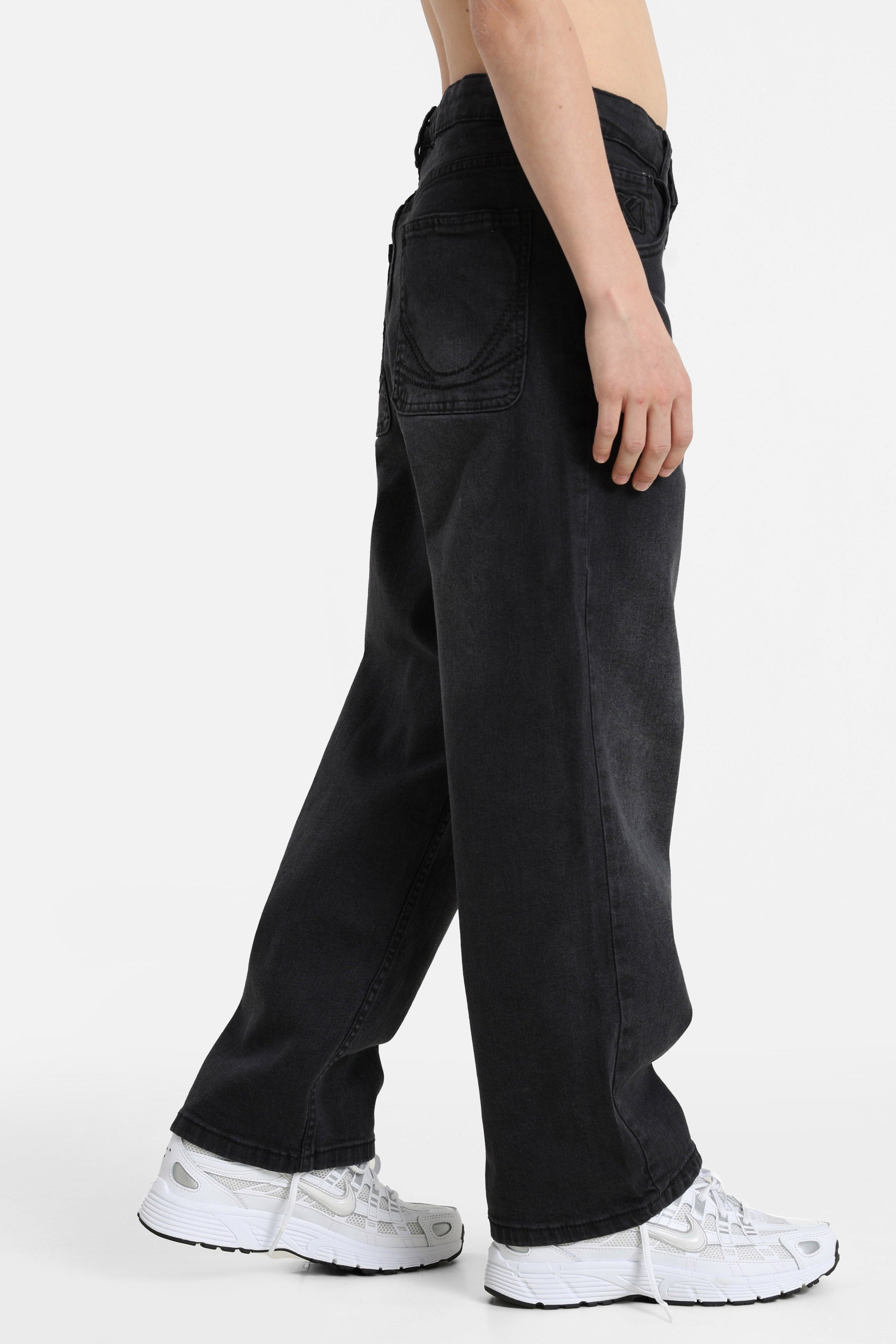 Baggy Fit Jeans - Black Washed