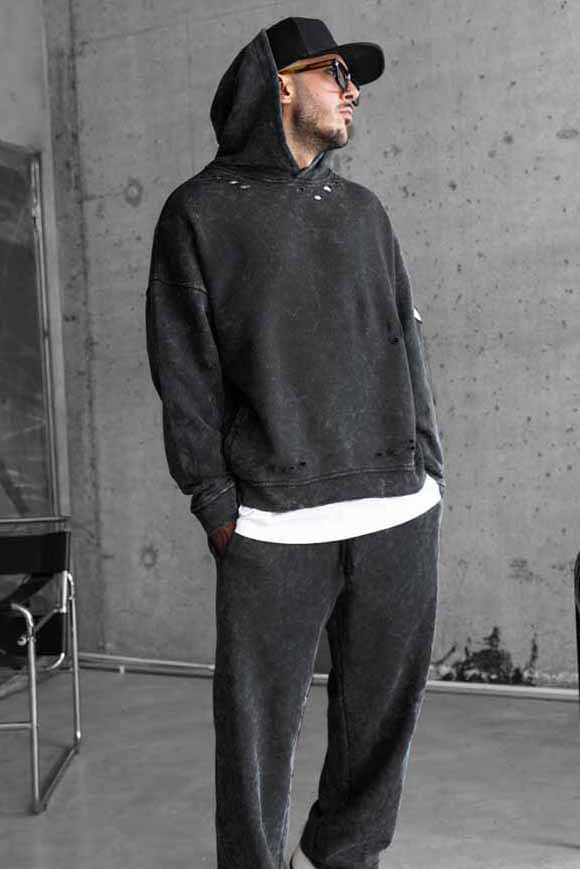 Kapuzensweatshirt - Black