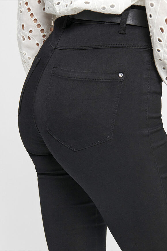 High Waist Skinny Fit Jeans L32 - Black