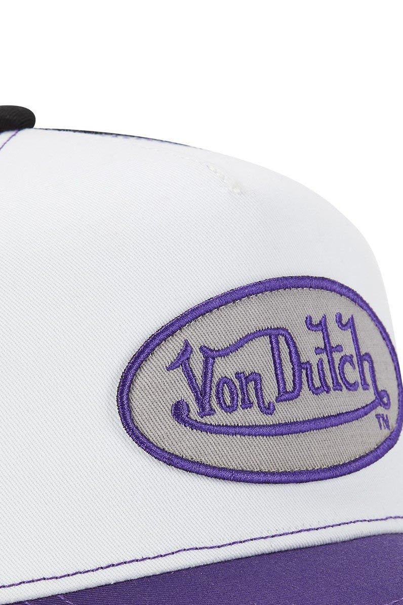 Trucker cap / snapback - White + Purple + Black