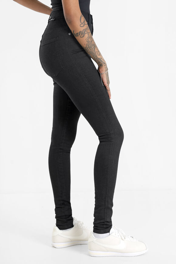 Solitaire Jeans skinny taille haute - Noir